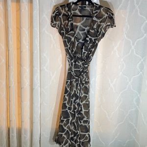 MSK animal print dress